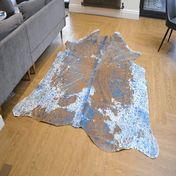 Metallic Cowhide 340990 - Blue